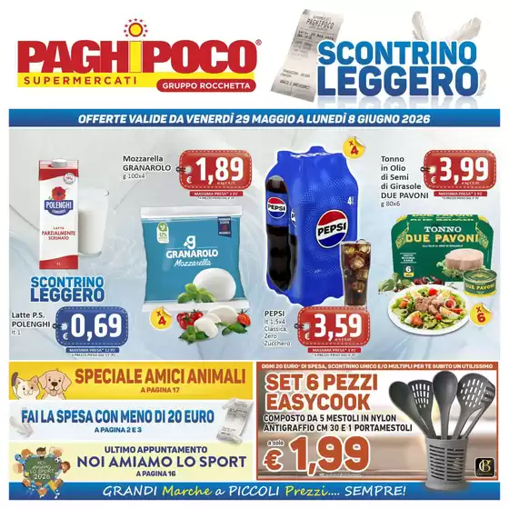 Volantino PaghiPoco | Scontrino leggero | 2026-05-29T00:00:00.000Z - 2026-06-08T00:00:00.000Z