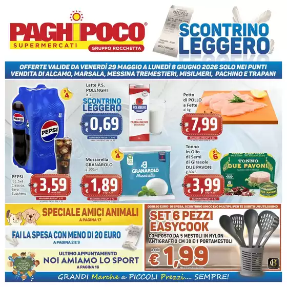 Volantino PaghiPoco | Scontrino leggero | 2026-05-29T00:00:00.000Z - 2026-06-08T00:00:00.000Z
