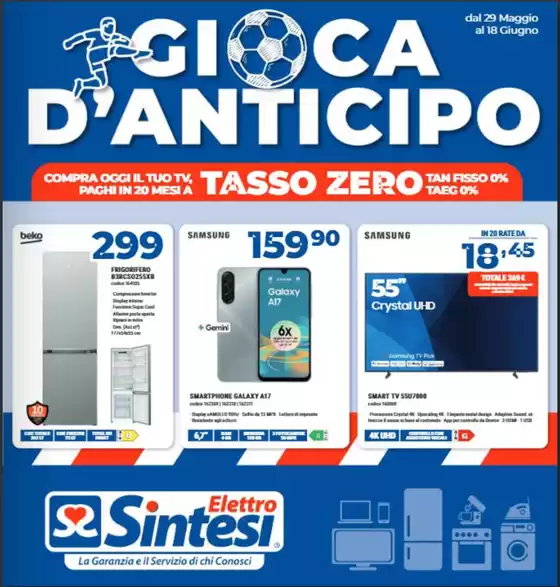 Volantino Elettrosintesi a Ostiano | Gioca d'anticipo | 2026-05-29T00:00:00.000Z - 2026-06-18T00:00:00.000Z