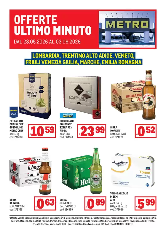 Volantino Metro | Offerte Ultimo Minuto - AREA 1 | 2026-05-29T00:00:00.000Z - 2026-06-03T00:00:00.000Z