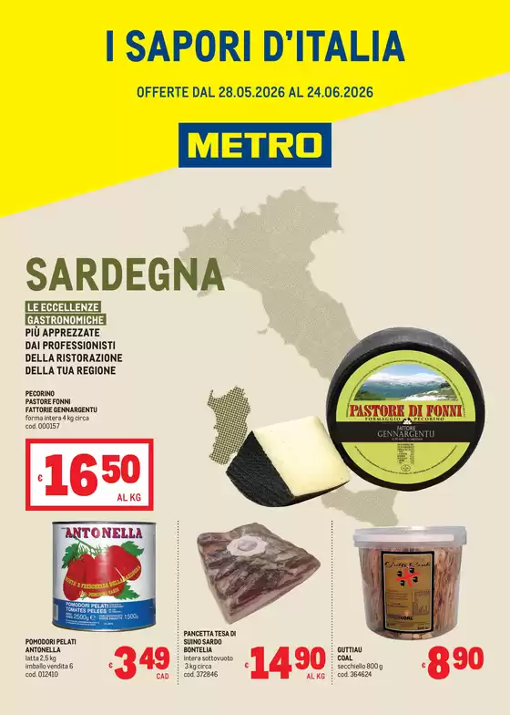 Volantino Metro | Sapori dItalia - SARDEGNA | 2026-05-29T00:00:00.000Z - 2026-06-24T00:00:00.000Z