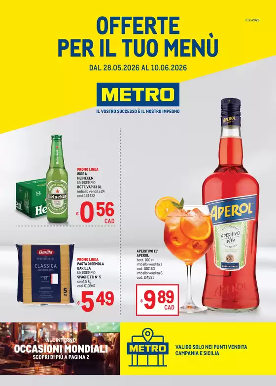 Volantino Metro | Offerte per il tuo menù - AREA 6 | 2026-05-29T00:00:00.000Z - 2026-06-10T00:00:00.000Z