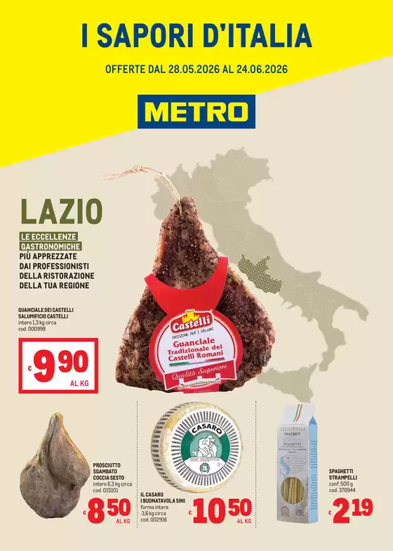Volantino Metro | Sapori dItalia - LAZIO | 2026-05-29T00:00:00.000Z - 2026-06-24T00:00:00.000Z