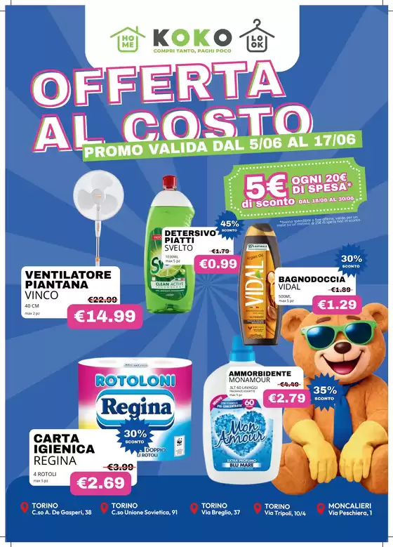 Volantino KOKO Emporio a Savigliano | Offerte al costo | 2026-06-05T00:00:00.000Z - 2026-06-17T00:00:00.000Z