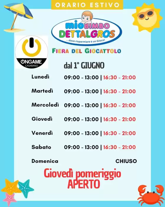 Volantino Mio Bimbo Dettalgros a Bagnaria Arsa | Ampia selezione di offerte | 2026-06-01T00:00:00.000Z - 2026-06-15T00:00:00.000Z