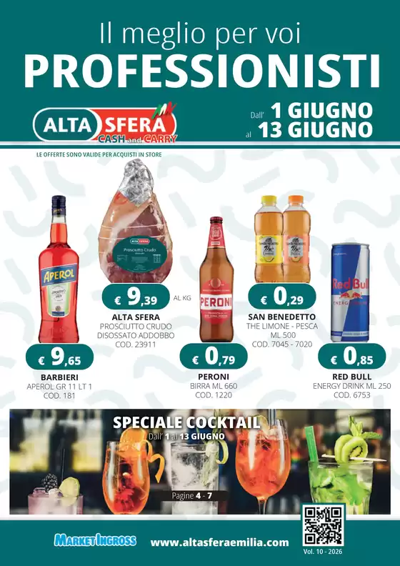 Volantino Altasfera | Il meglio per voi professionisti | 2026-06-01T00:00:00.000Z - 2026-06-13T00:00:00.000Z