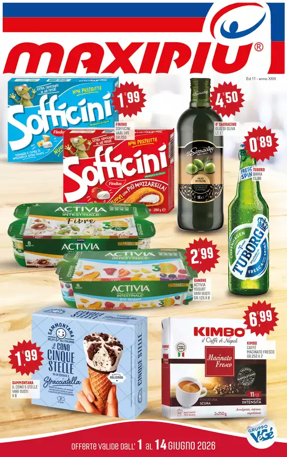 Volantino Maxipiù | Offerte valide dall'1 al 14 giugno | 2026-06-01T00:00:00.000Z - 2026-06-14T00:00:00.000Z