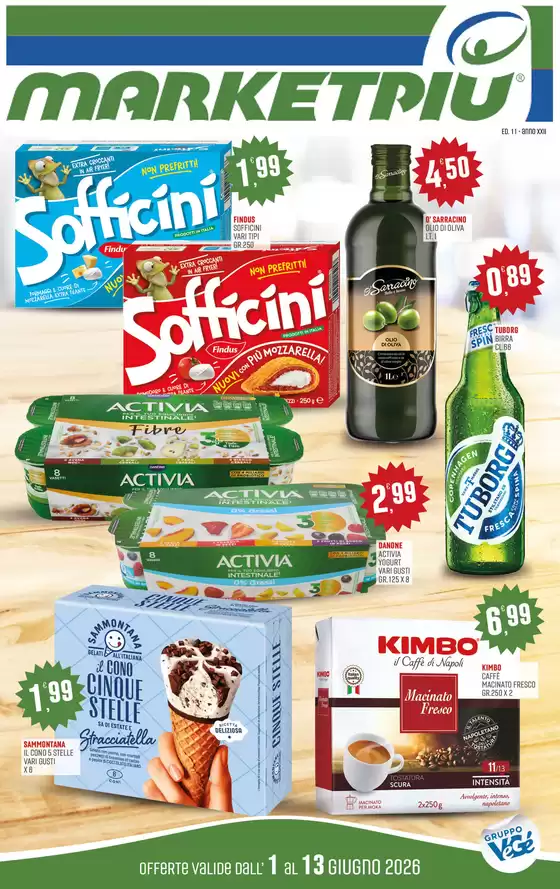 Volantino Marketpiù | Offerte valide dall'1 al 13 giugno | 2026-06-01T00:00:00.000Z - 2026-06-13T00:00:00.000Z