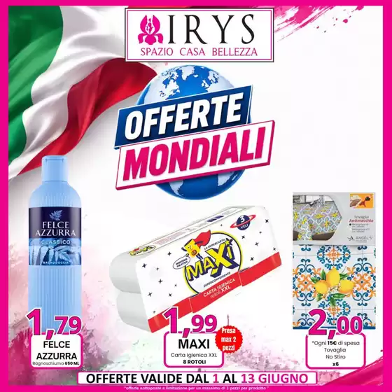 Volantino Irys | Offerte mondiali | 2026-06-01T00:00:00.000Z - 2026-06-13T00:00:00.000Z