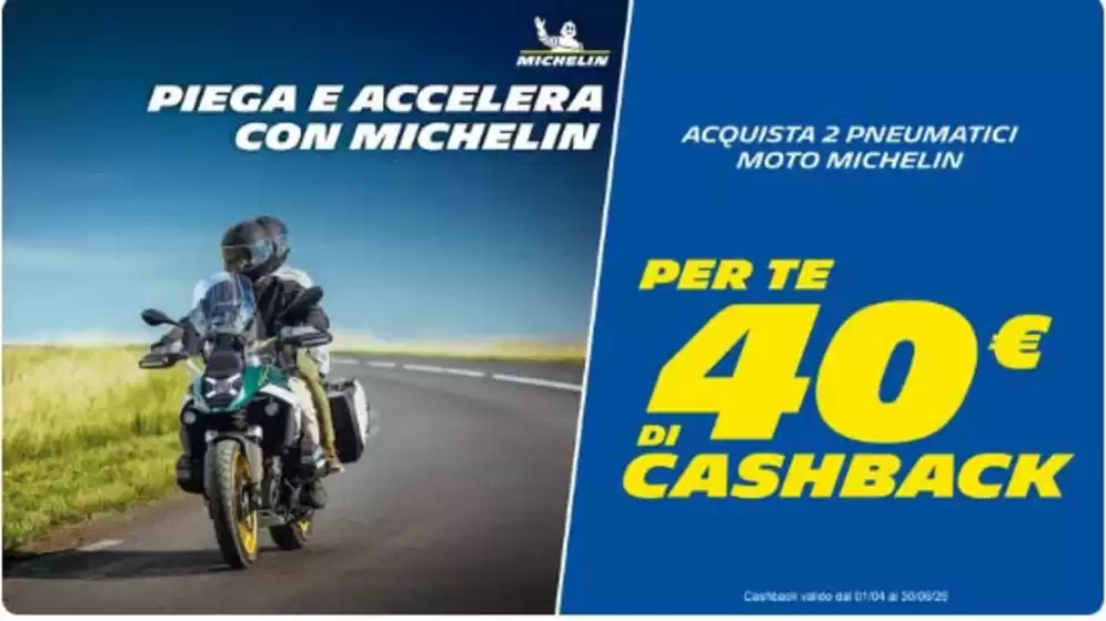 Volantino Michelin a Castelseprio | Per te 40€ di cashback | 2026-06-01T00:00:00.000Z - 2026-06-30T00:00:00.000Z