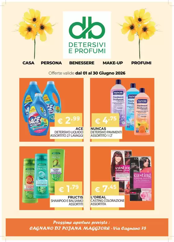 Volantino DB detersivi | Offerte valide dal 01 al 30 giugno | 2026-06-01T00:00:00.000Z - 2026-06-30T00:00:00.000Z