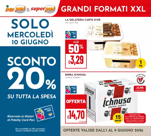 Volantino Iperpan | Grandi formati XXL | 2026-06-01T00:00:00.000Z - 2026-06-09T00:00:00.000Z