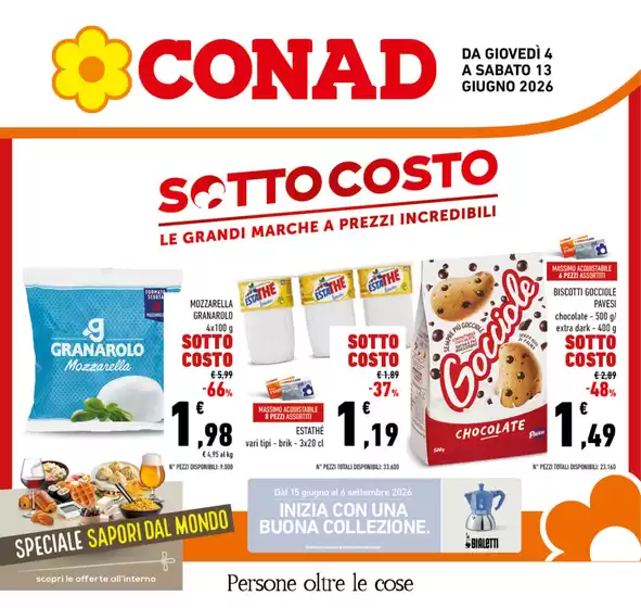Volantino Conad a Monterubbiano | Sottocosto | 2026-06-04T00:00:00.000Z - 2026-06-13T00:00:00.000Z