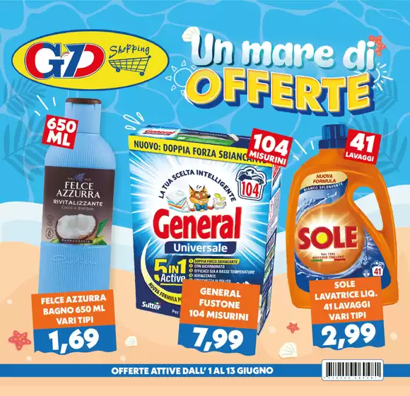 Volantino GeD SHOPPING | Un mare di offerte | 2026-06-01T00:00:00.000Z - 2026-06-13T00:00:00.000Z