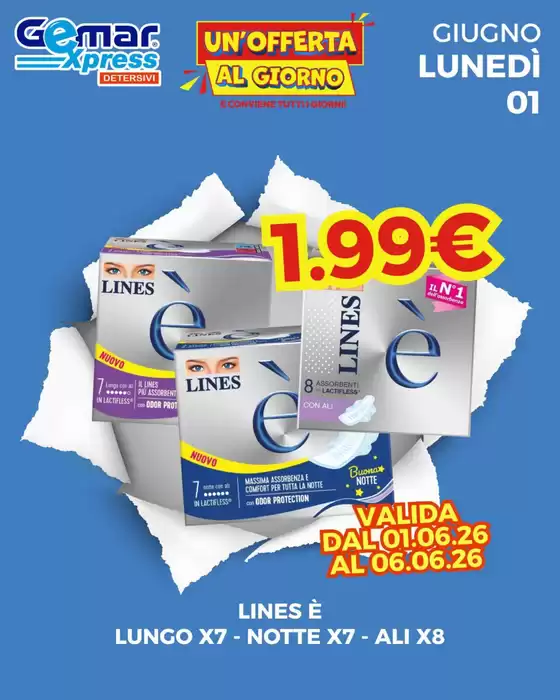 Volantino Gemar Detersivi | Un'offerta al giorno  | 2026-06-01T00:00:00.000Z - 2026-06-06T00:00:00.000Z