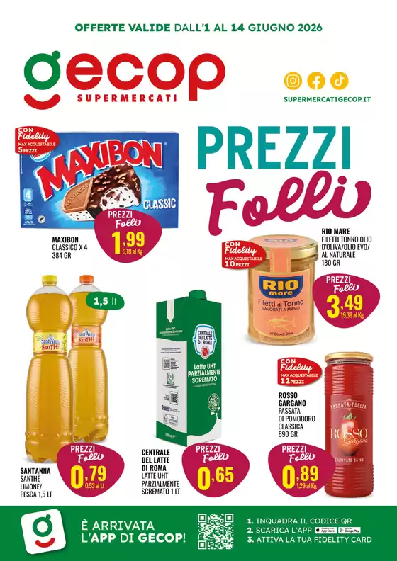 Volantino Gecop | Prezzi folli | 2026-06-01T00:00:00.000Z - 2026-06-14T00:00:00.000Z