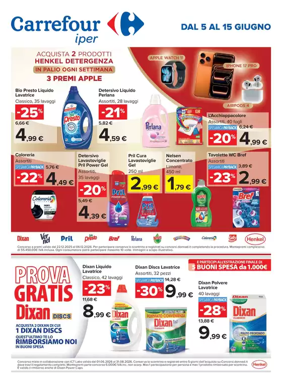 Volantino Carrefour Ipermercati | Dal 5 al 15 Giugno | 2026-06-05T00:00:00.000Z - 2026-06-15T00:00:00.000Z