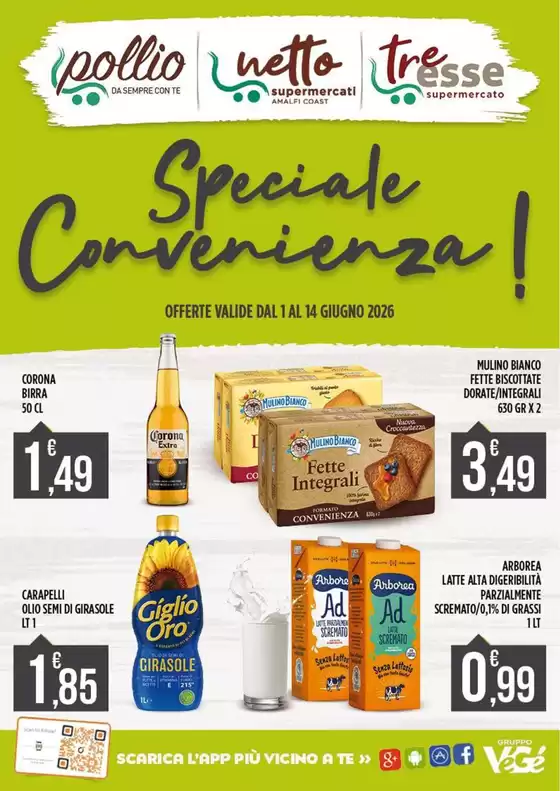 Volantino Supermercato Pollio | Speciale convenienza! | 2026-06-01T00:00:00.000Z - 2026-06-14T00:00:00.000Z