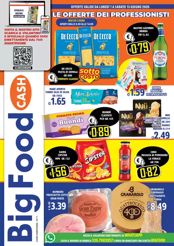 Volantino Big Food | Le offerte dei professionisti | 2026-06-01T00:00:00.000Z - 2026-06-13T00:00:00.000Z