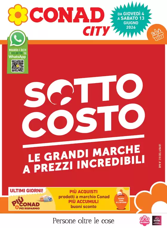 Volantino Conad City a Anzi | Sottocosto | 2026-06-04T00:00:00.000Z - 2026-06-16T00:00:00.000Z