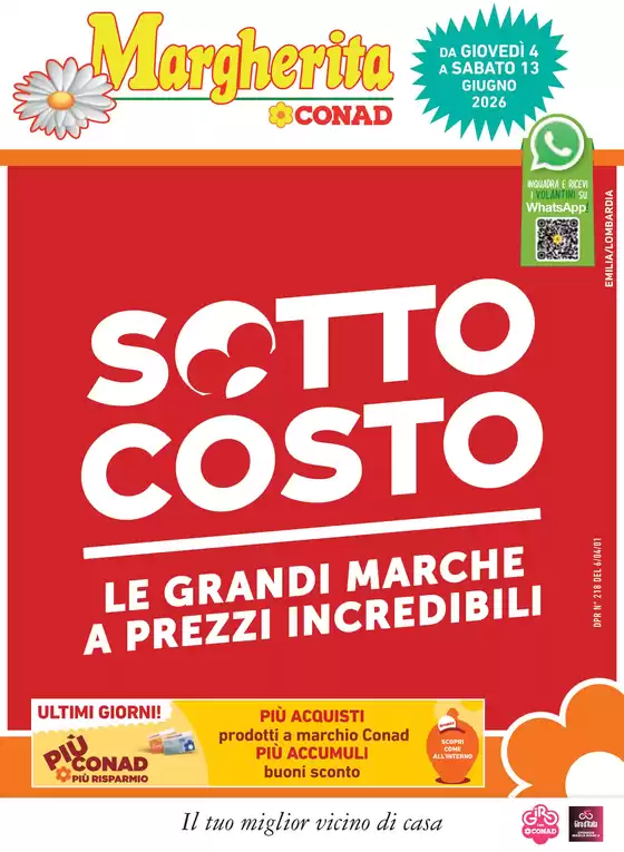 Volantino Margherita Conad | Sottocosto | 2026-06-04T00:00:00.000Z - 2026-06-16T00:00:00.000Z