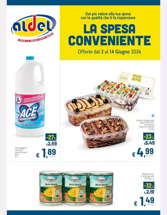Volantino Aldel Discount | La spesa conveniente  | 2026-06-02T00:00:00.000Z - 2026-06-14T00:00:00.000Z