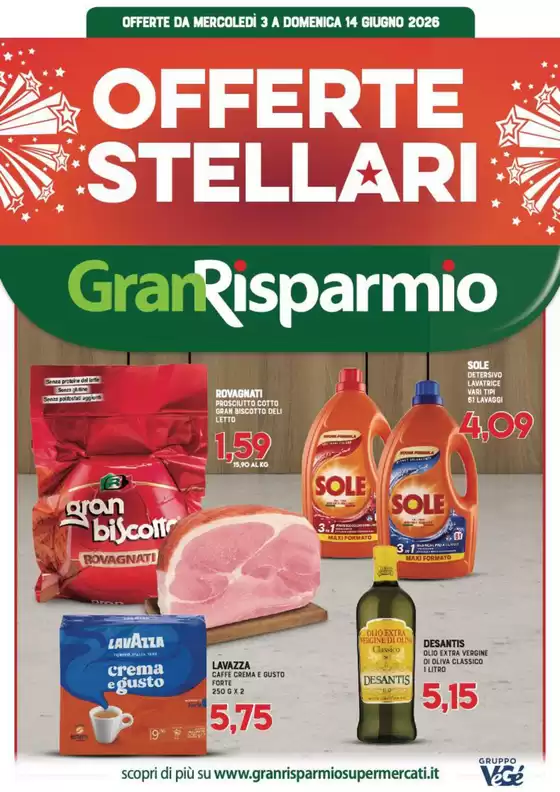 Volantino Gran Risparmio | Offerte Stellari | 2026-06-03T00:00:00.000Z - 2026-06-14T00:00:00.000Z