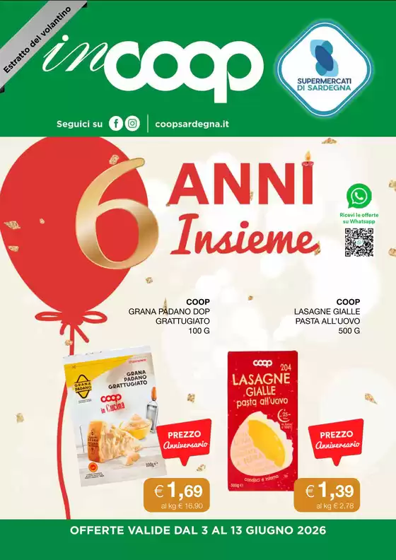 Volantino Coop | 6 anni insieme | 2026-06-03T00:00:00.000Z - 2026-06-13T00:00:00.000Z
