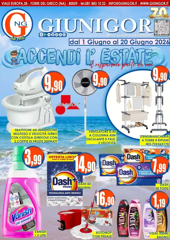 Volantino Giunigor | Accendi l'estate | 2026-06-01T00:00:00.000Z - 2026-06-20T00:00:00.000Z