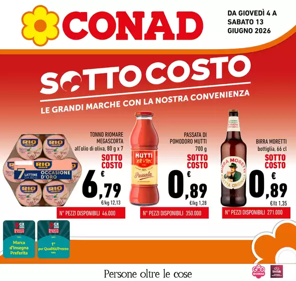 Volantino Conad a Monteodorisio | SOTTOCOSTO | 2026-06-04T00:00:00.000Z - 2026-06-13T00:00:00.000Z