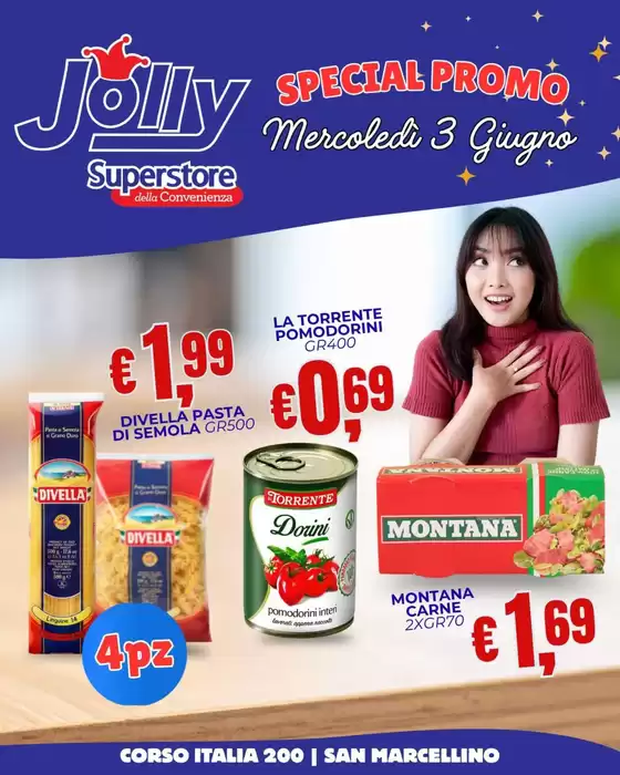 Volantino Jolly Market | Special promo | 2026-06-03T00:00:00.000Z - 2026-06-03T00:00:00.000Z