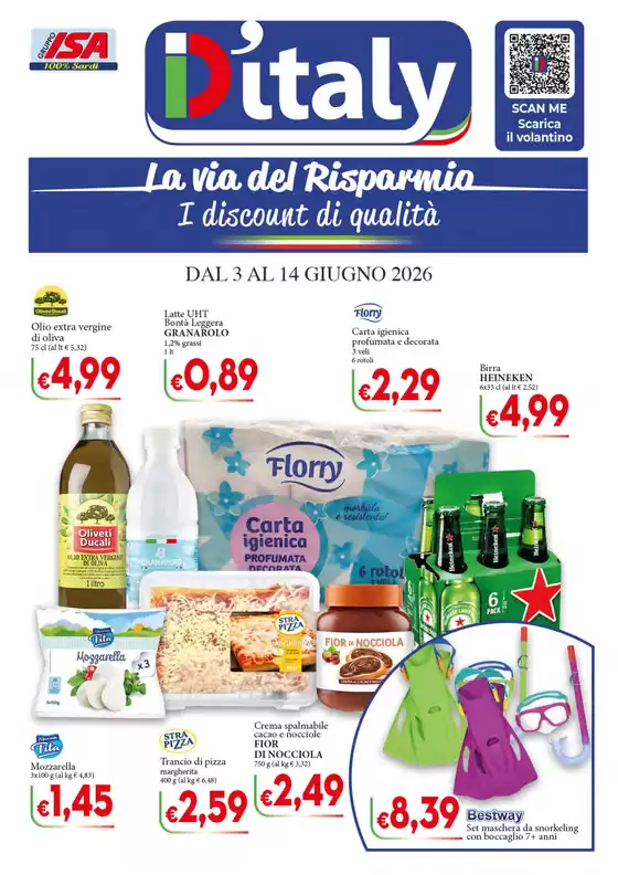 Volantino D'Italy | La via del risparmio | 2026-06-03T00:00:00.000Z - 2026-06-14T00:00:00.000Z