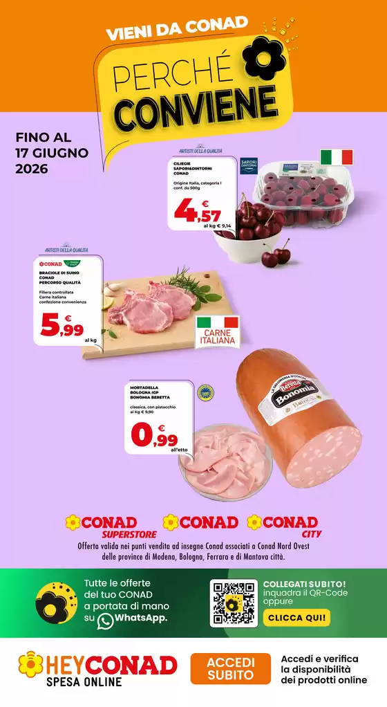 Volantino Conad City a Papozze | PERCHÉ CONVIENE | 2026-06-03T00:00:00.000Z - 2026-06-16T00:00:00.000Z