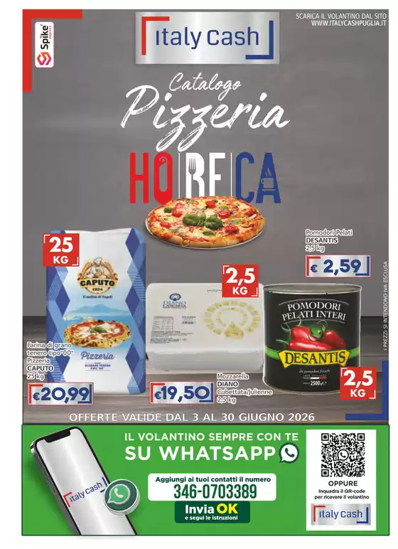 Volantino Italy Cash Puglia | Catalogo pizzeria | 2026-06-03T00:00:00.000Z - 2026-06-30T00:00:00.000Z