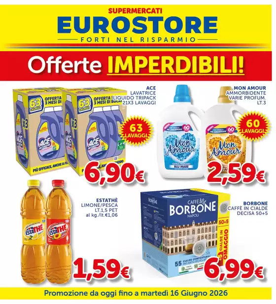 Volantino Supermercati Eurostore | Offerte imperdibili! | 2026-06-03T00:00:00.000Z - 2026-06-16T00:00:00.000Z