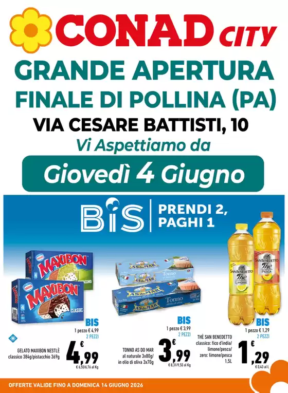 Volantino Conad City | Grande Apertura | 2026-06-04T00:00:00.000Z - 2026-06-14T00:00:00.000Z