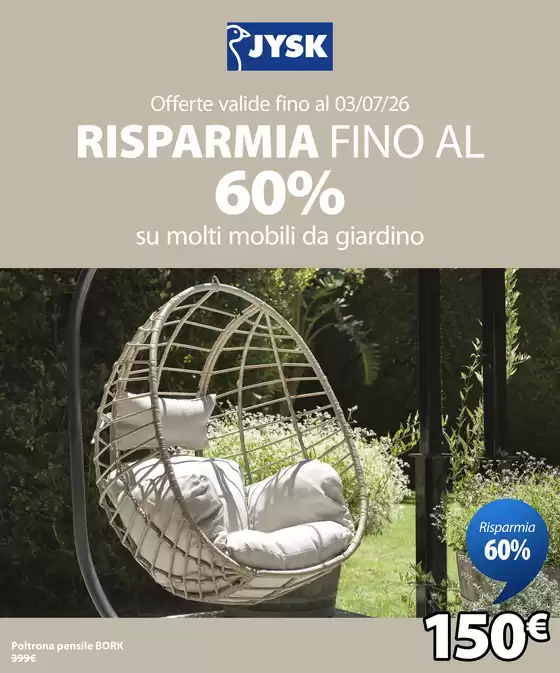 Volantino JYSK | RISPARMIA FINO AL 50% | 2026-06-04T00:00:00.000Z - 2026-06-24T00:00:00.000Z