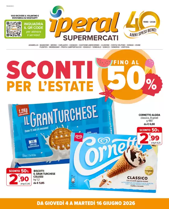 Volantino Iperal | Sconti 50% per l'estate | 2026-06-04T00:00:00.000Z - 2026-06-16T00:00:00.000Z