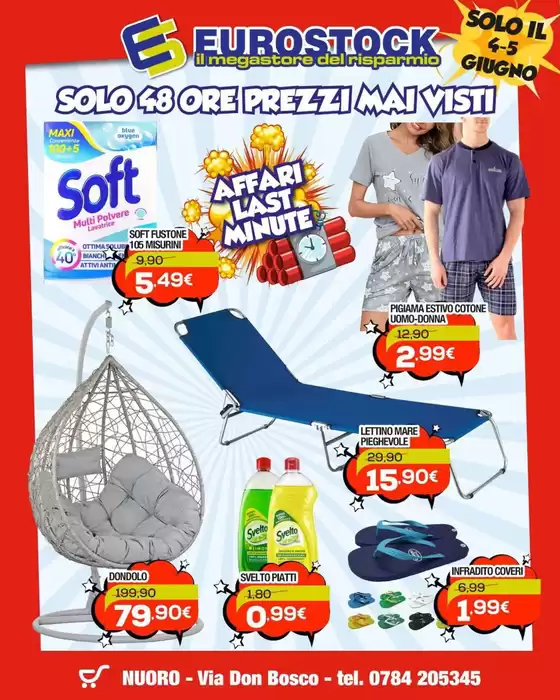 Volantino Eurostock a Ventimiglia | Affari last minute | 2026-06-04T00:00:00.000Z - 2026-06-05T00:00:00.000Z