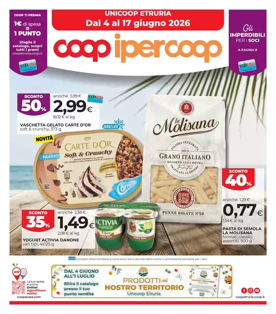 Volantino Ipercoop | Dal 4 al 17 giugno 2026 | 2026-06-04T00:00:00.000Z - 2026-06-17T00:00:00.000Z