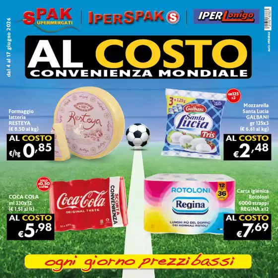 Volantino IperSpak | Al costo | 2026-06-04T00:00:00.000Z - 2026-06-17T00:00:00.000Z