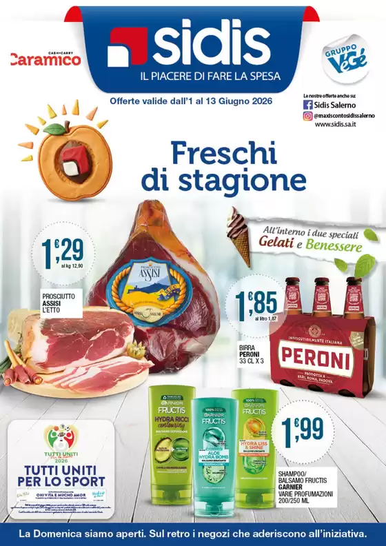 Volantino Sidis | Freschi di stagione | 2026-06-01T00:00:00.000Z - 2026-06-13T00:00:00.000Z