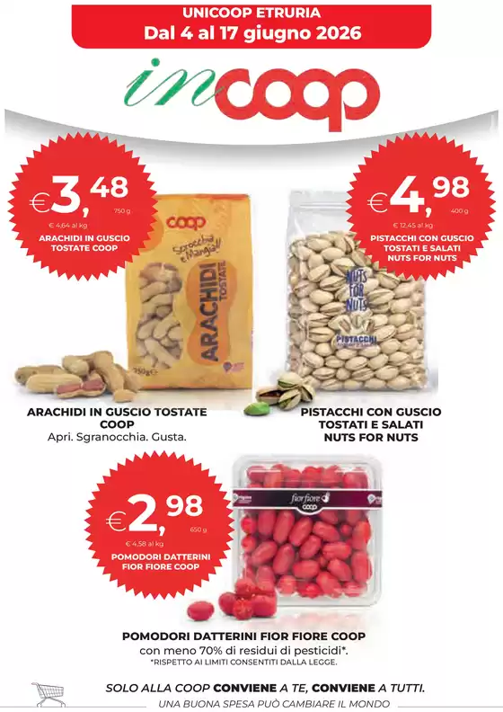 Volantino Coop |  Dal 4 al 17 giugno 2026 | 2026-06-04T00:00:00.000Z - 2026-06-17T00:00:00.000Z