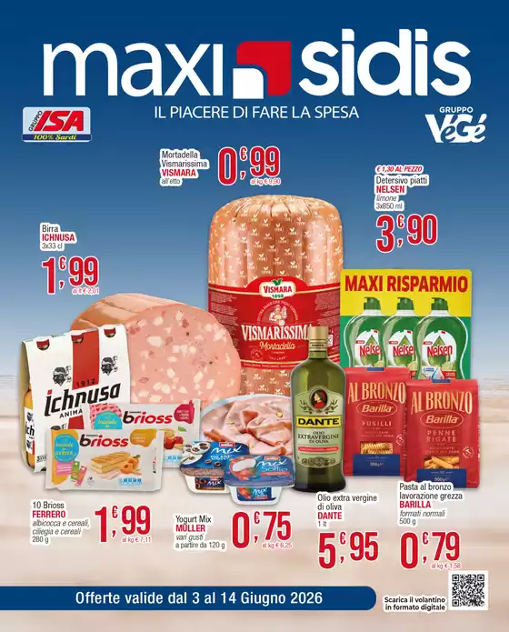 Volantino Sidis | Offerte valide dal 3 al 14 giugno 2026 | 2026-06-04T00:00:00.000Z - 2026-06-14T00:00:00.000Z
