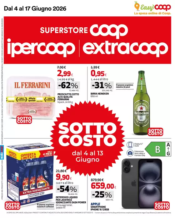 Volantino Extracoop | Sottocosto | 2026-06-04T00:00:00.000Z - 2026-06-17T00:00:00.000Z