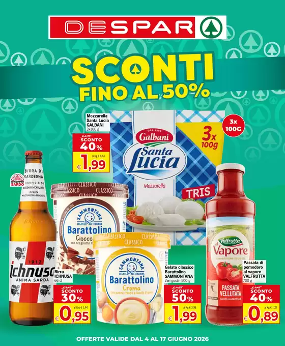 Volantino Despar | Sconti fino al 50% | 2026-06-04T00:00:00.000Z - 2026-06-17T00:00:00.000Z