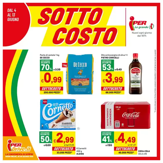 Volantino Iper La grande i | SCONTI INCREDIBILI | 2026-06-04T00:00:00.000Z - 2026-06-13T00:00:00.000Z