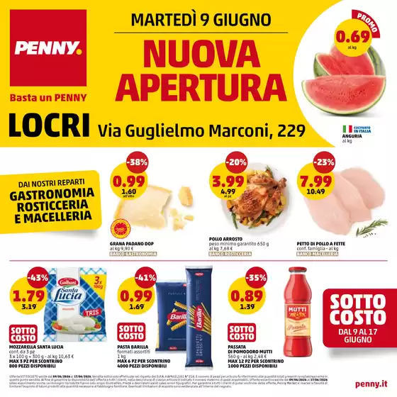 Volantino PENNY | Nuova apertura | 2026-06-09T00:00:00.000Z - 2026-06-14T00:00:00.000Z