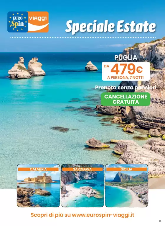 Volantino Eurospin Viaggi a Caserta | Speciale Estate | 2026-06-04T00:00:00.000Z - 2026-06-30T00:00:00.000Z