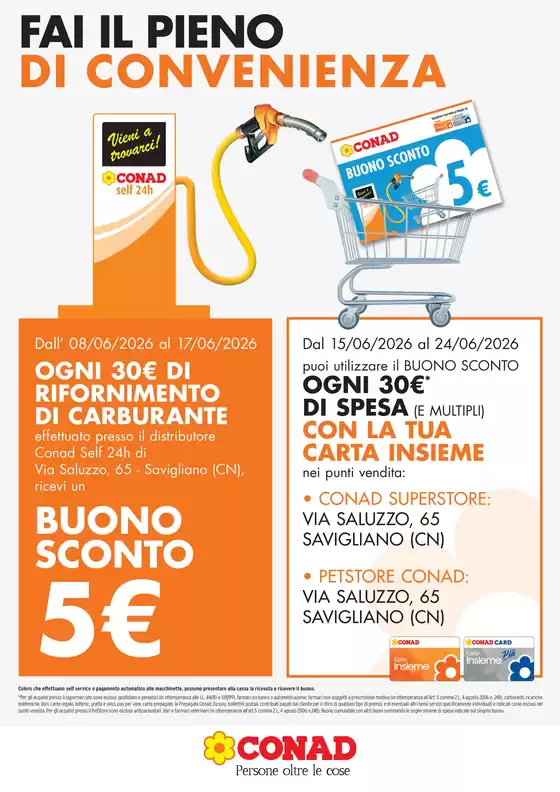 Volantino Pet Store Conad | BUONO SCONTO 5€  | 2026-06-08T00:00:00.000Z - 2026-06-24T00:00:00.000Z